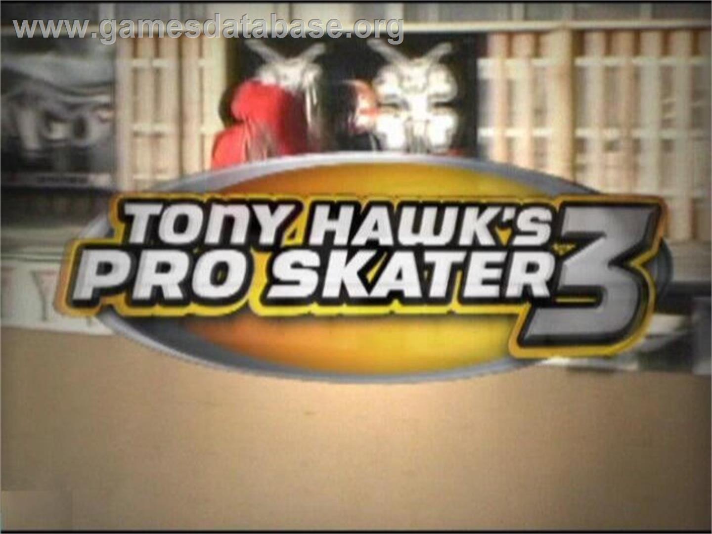 Tony Hawk's Pro Skater 3 - Sony Playstation 2 - Artwork - Title Screen