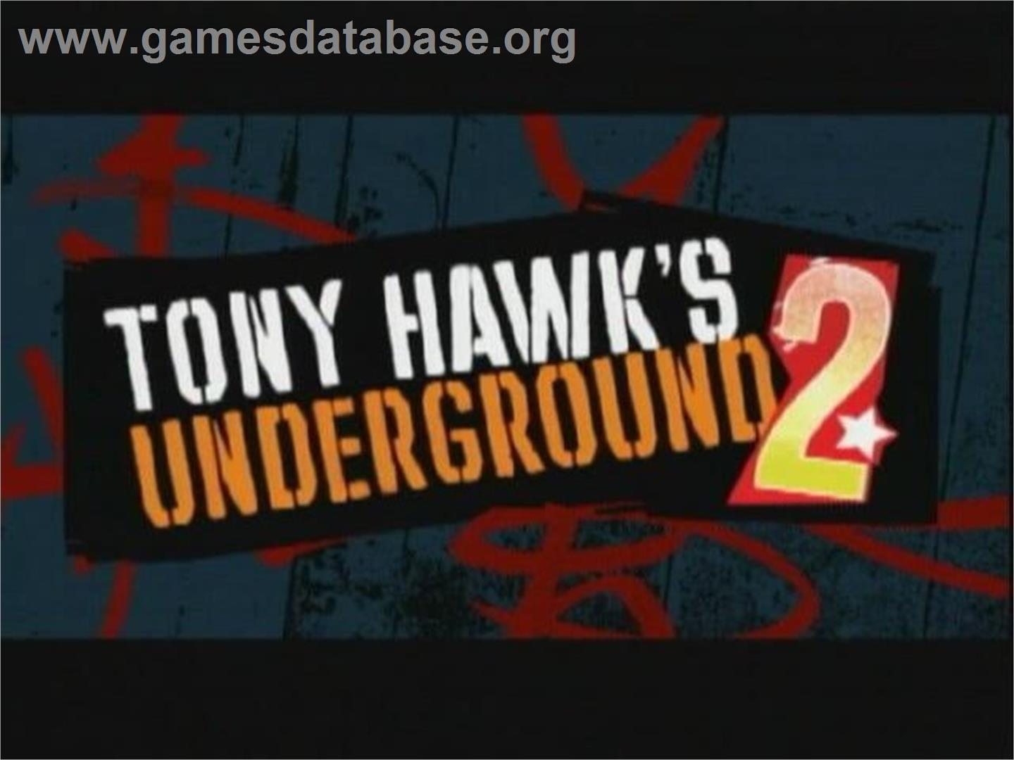 Tony Hawk's Underground 2 - Sony Playstation 2 - Artwork - Title Screen