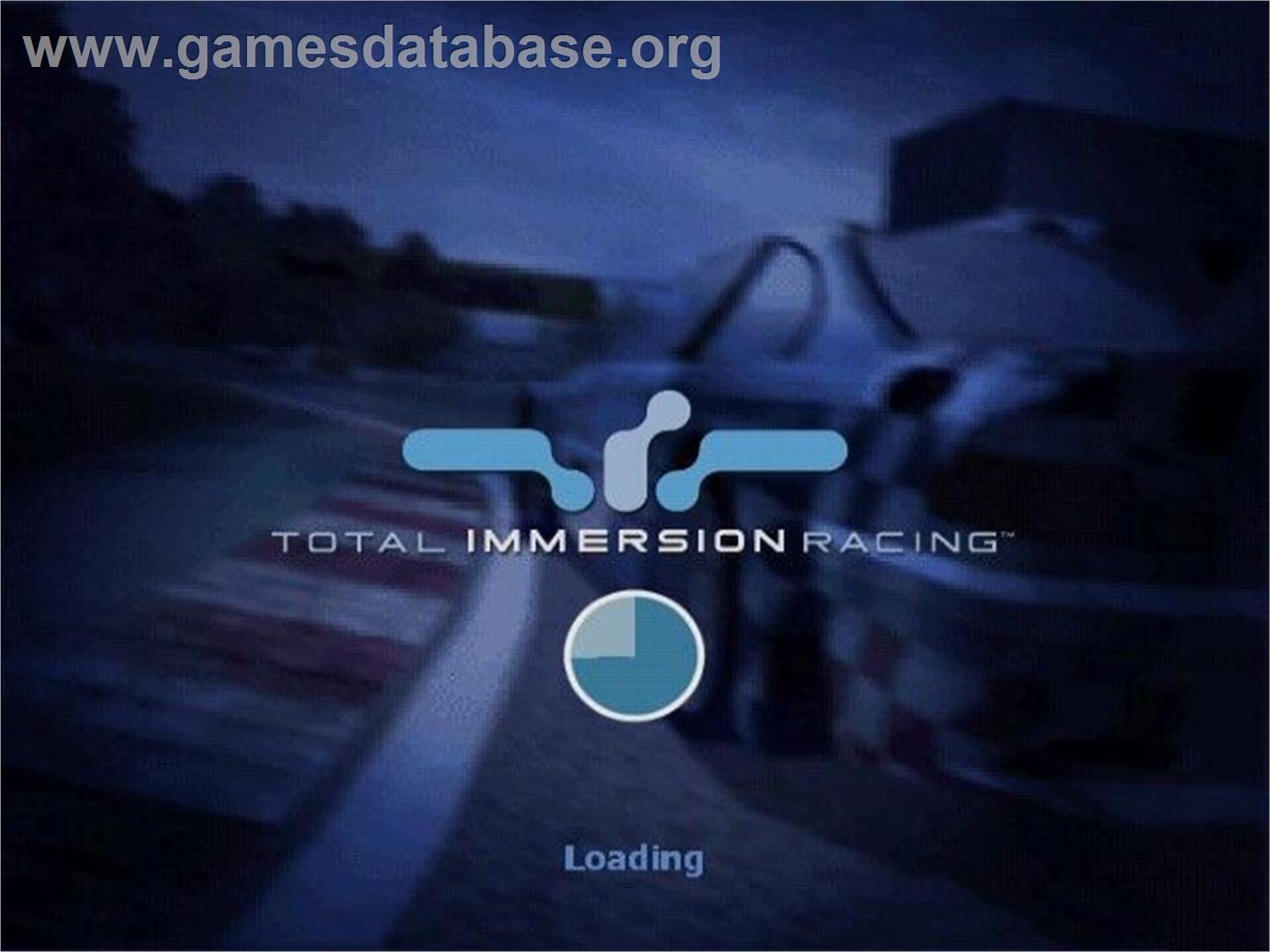 Total Immersion Racing - Sony Playstation 2 - Artwork - Title Screen