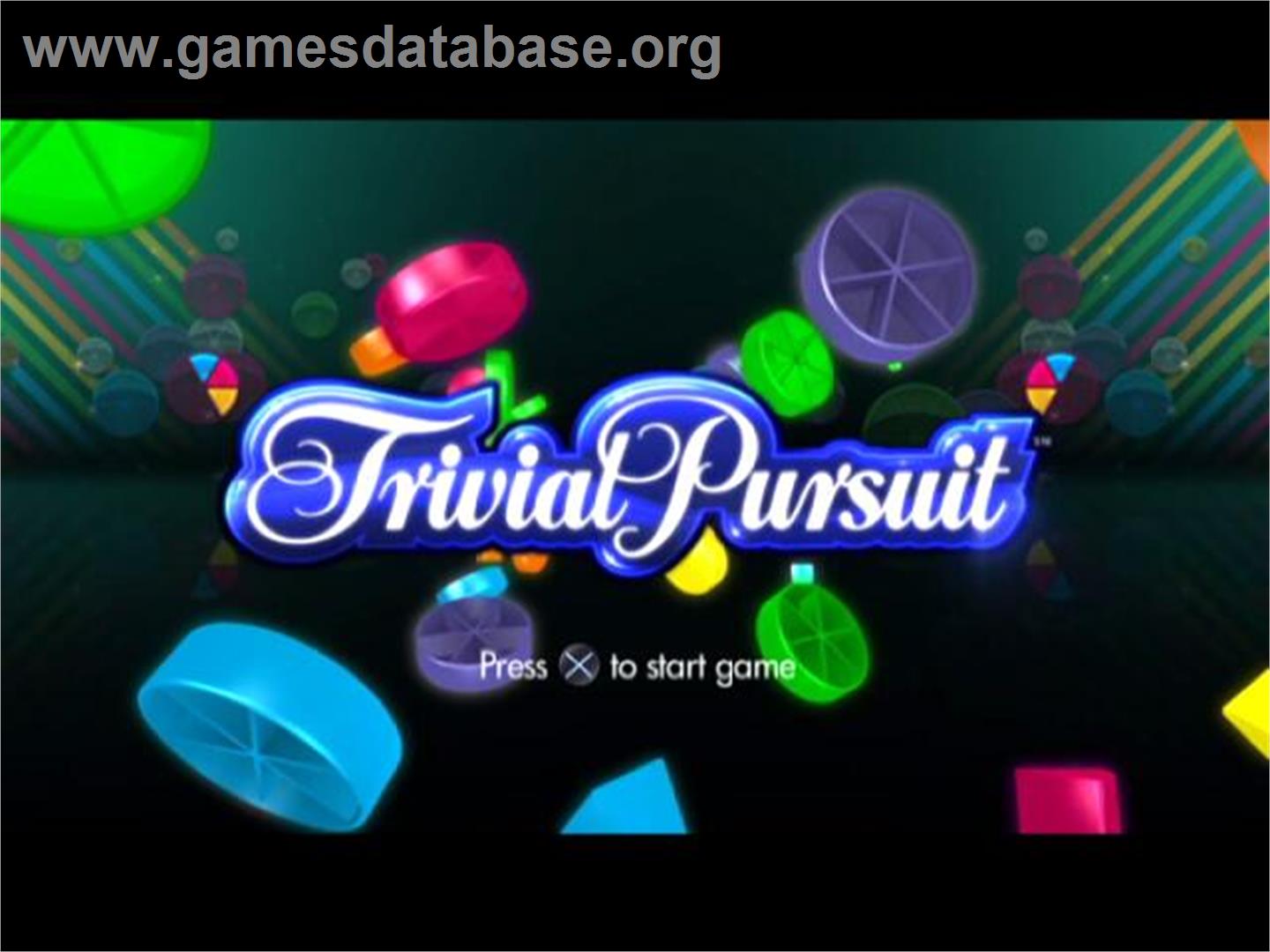 Trivial Pursuit - Sony Playstation 2 - Artwork - Title Screen