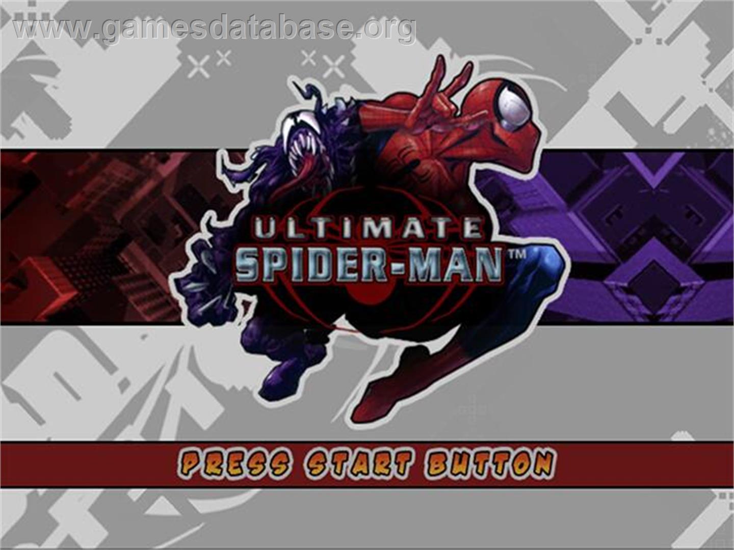Ultimate Spider-man - Sony Playstation 2 - Artwork - Title Screen