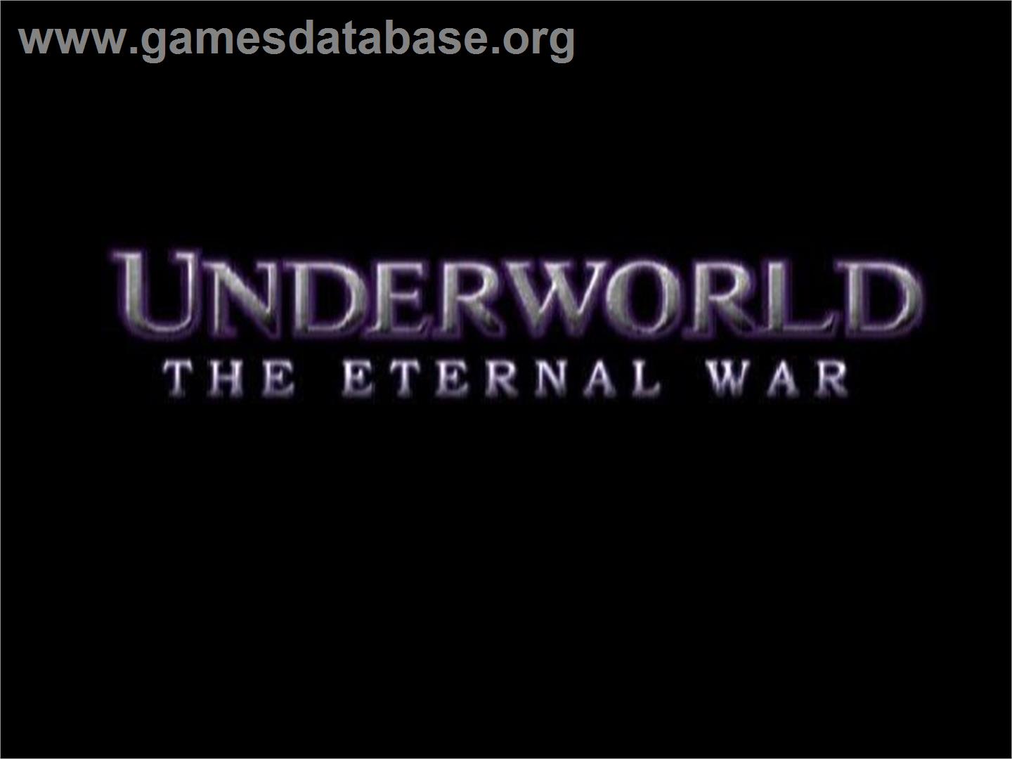 Underworld - The Eternal War - Sony Playstation 2 - Artwork - Title Screen