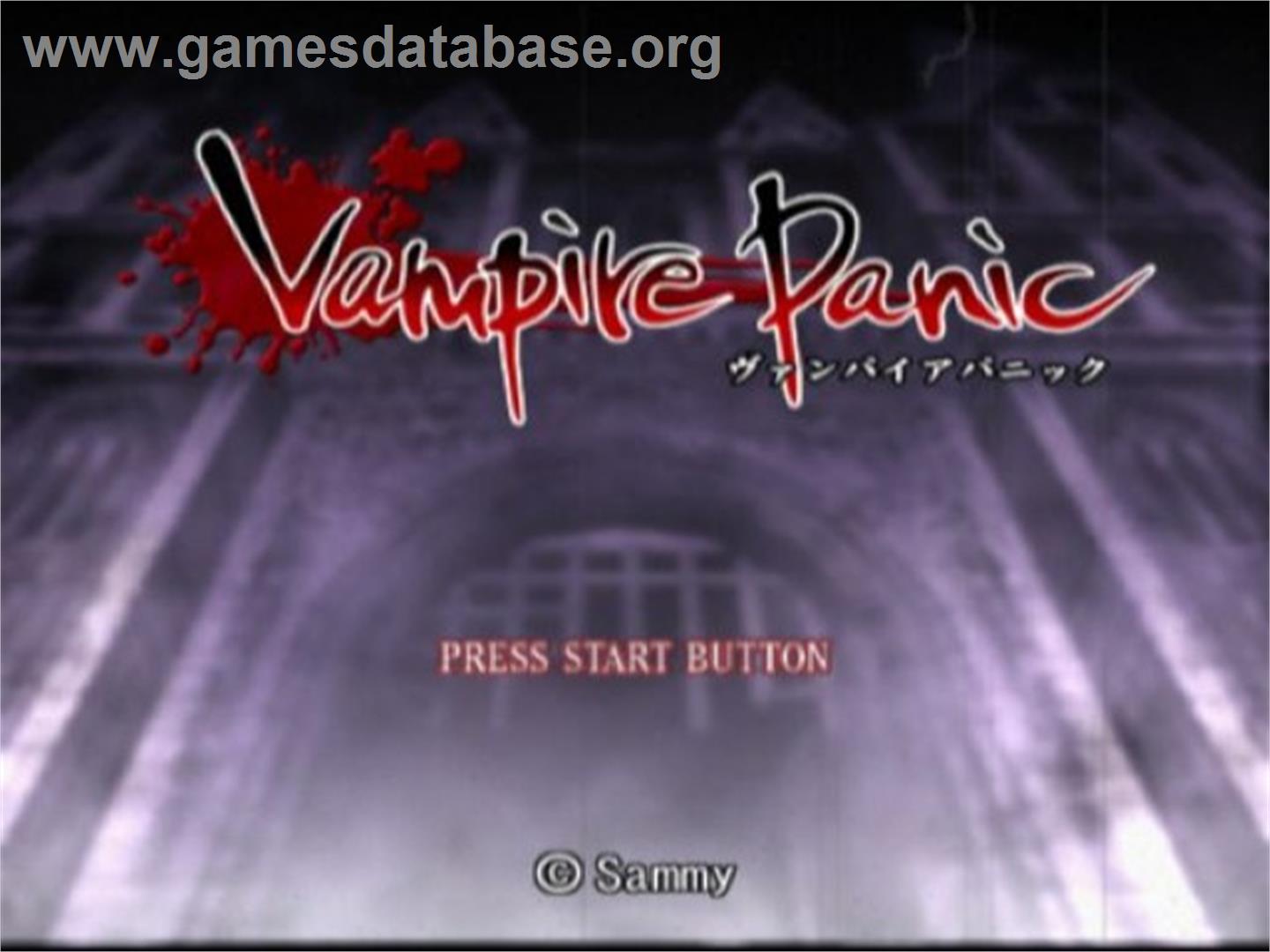 Vampire Panic - Sony Playstation 2 - Artwork - Title Screen
