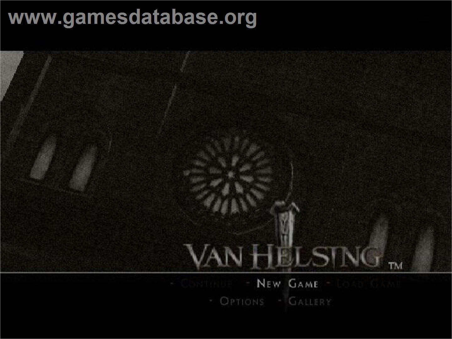 Van Helsing - Sony Playstation 2 - Artwork - Title Screen
