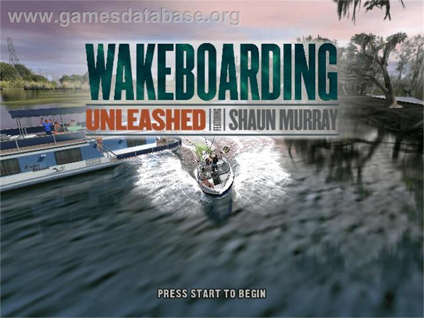 Wakeboarding Unleashed Featuring Shaun Murray - Sony Playstation 2 - Artwork - Title Screen
