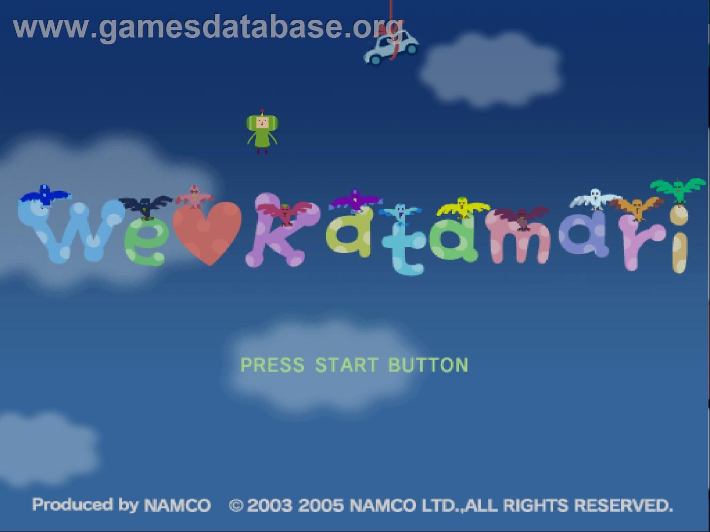We Love Katamari - Sony Playstation 2 - Artwork - Title Screen
