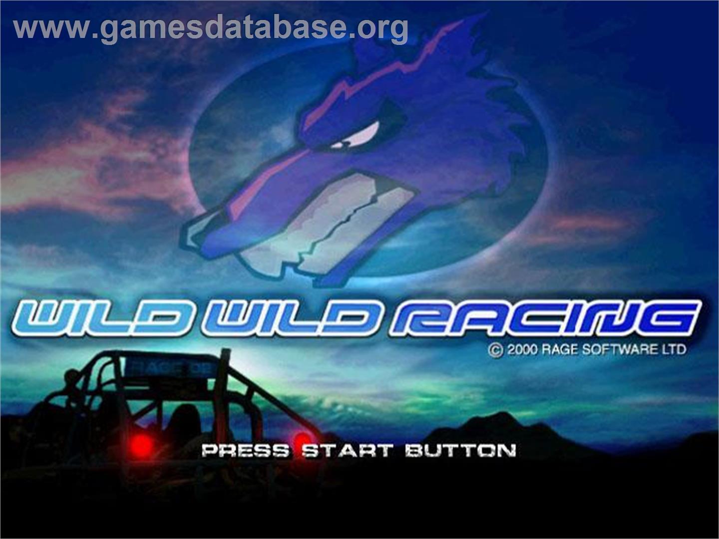 Wild Wild Racing - Sony Playstation 2 - Artwork - Title Screen
