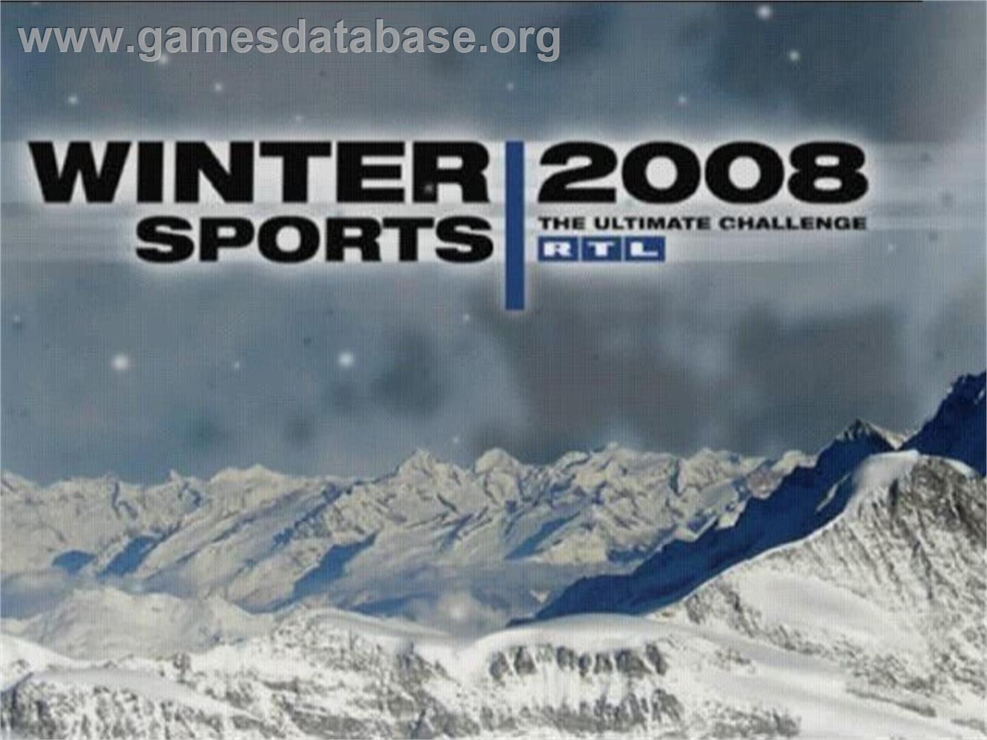Winter Sports 2008 - The Ultimate Challenge - Sony Playstation 2 - Artwork - Title Screen