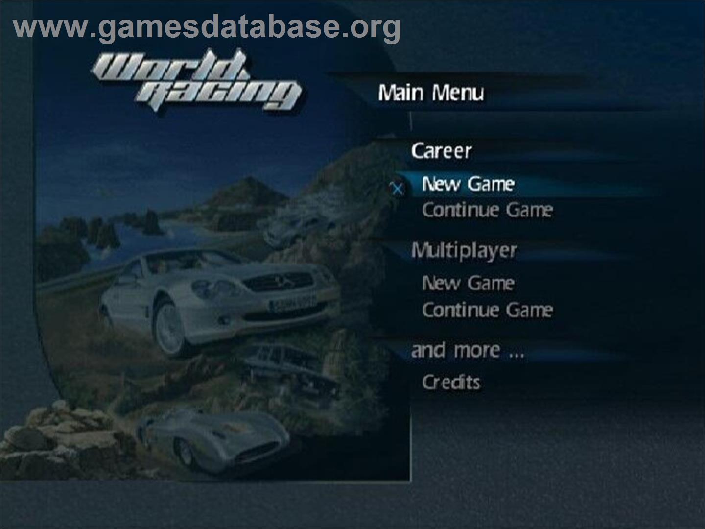 World Racing - Sony Playstation 2 - Artwork - Title Screen