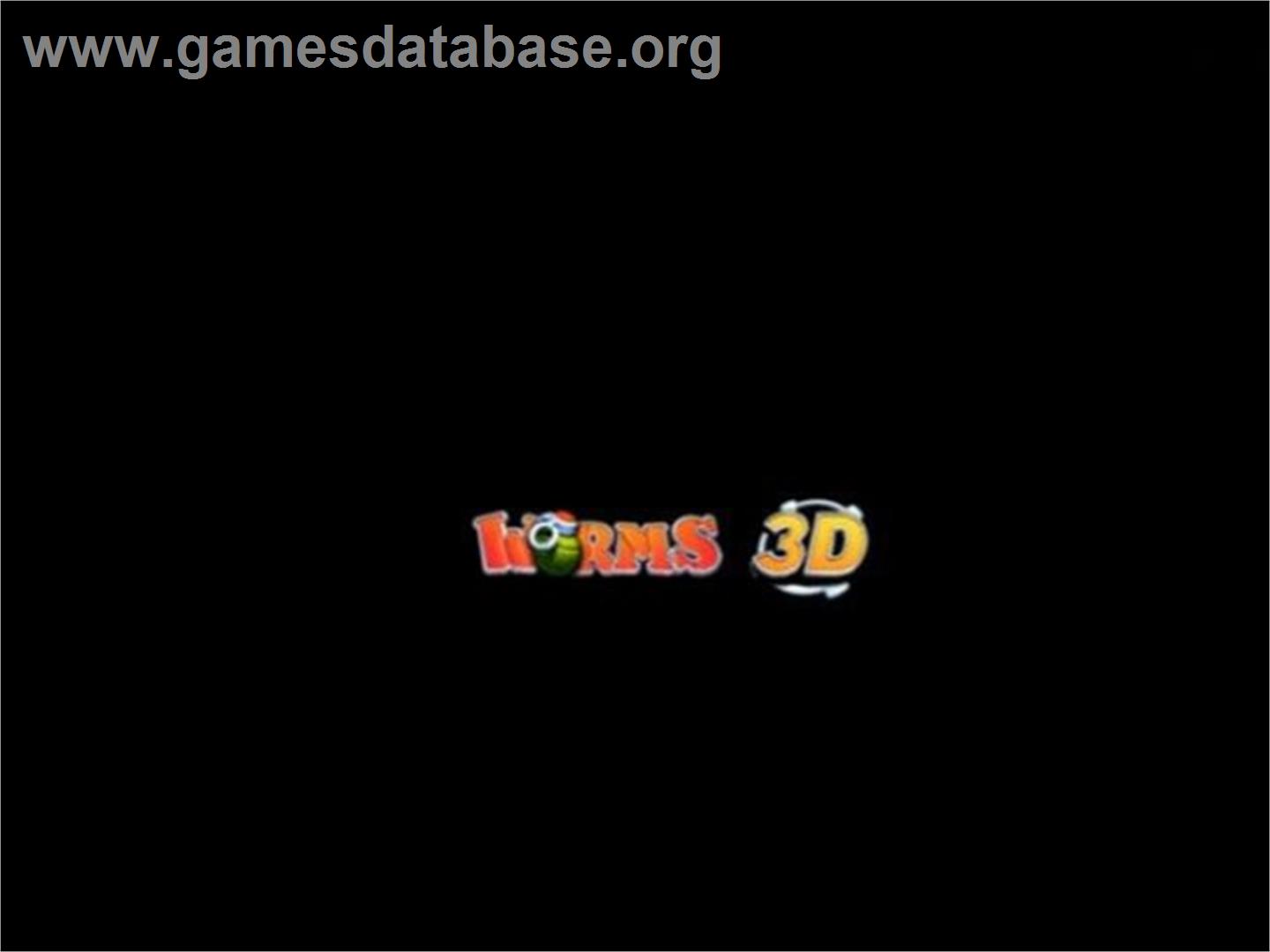 Worms 3d - Sony Playstation 2 - Artwork - Title Screen