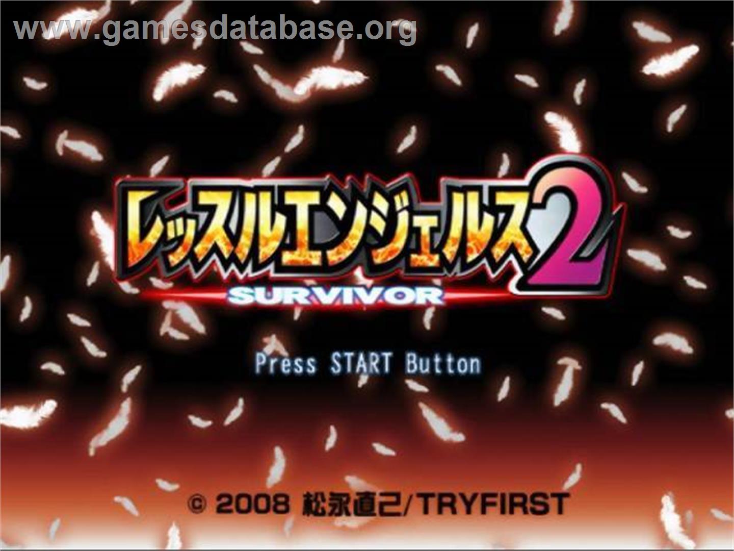 Wrestle Angels Survivor 2 - Sony Playstation 2 - Artwork - Title Screen