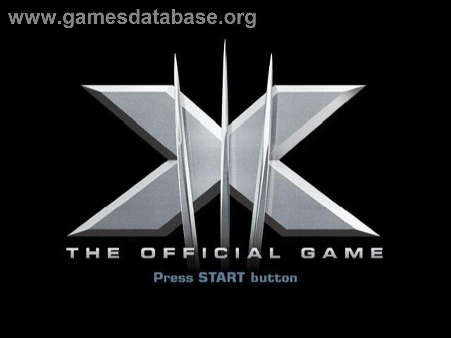 X-Men - The Official Game - Sony Playstation 2 - Artwork - Title Screen