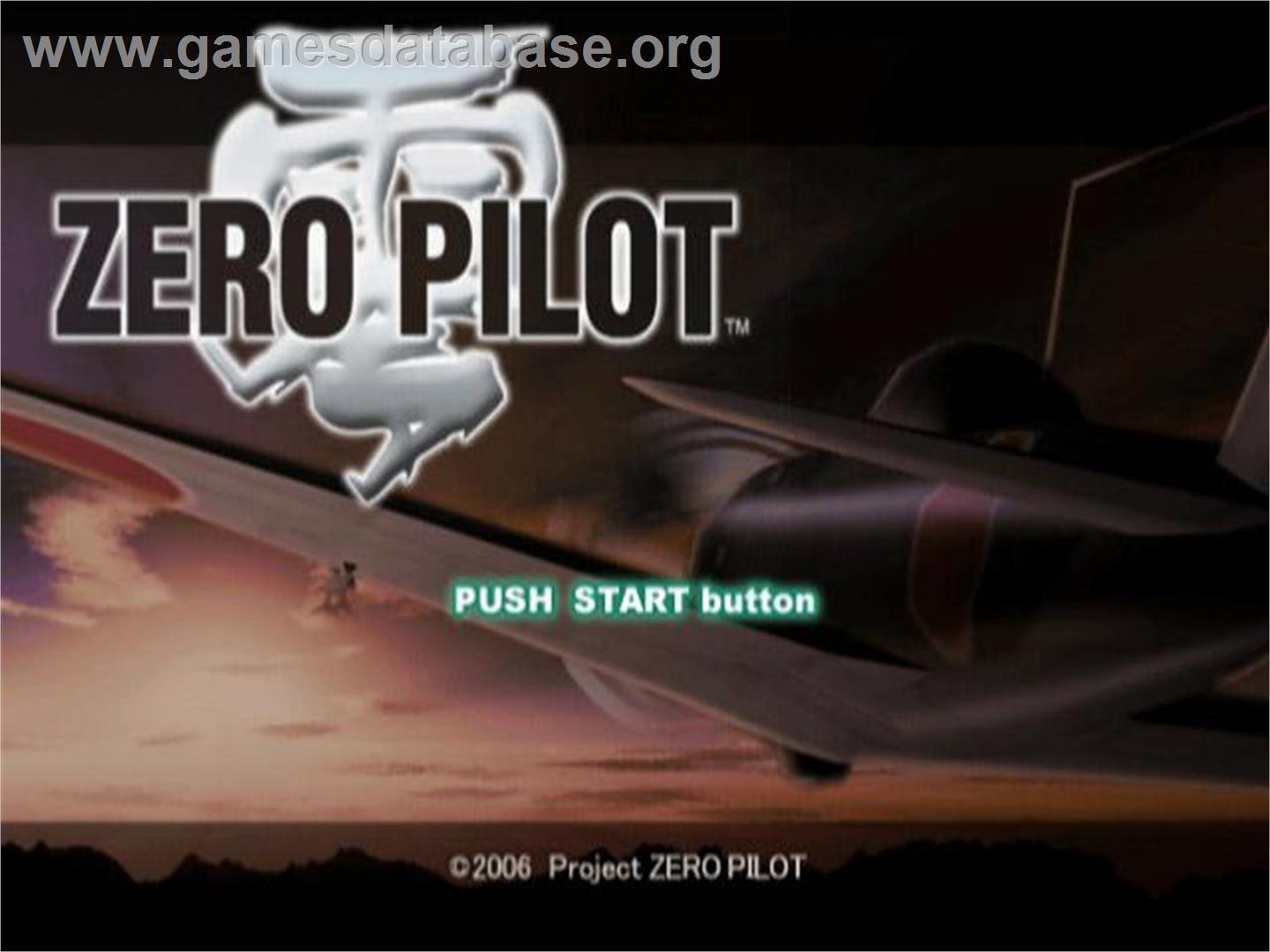 Zero Pilot - Kokuu no Kiseki - Sony Playstation 2 - Artwork - Title Screen