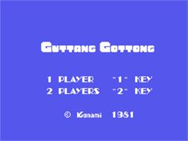 Title screen of Guttang Gottong on the Sord M5.