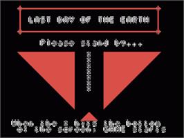 Title screen of The Last Day Of The Earth on the Sord M5.