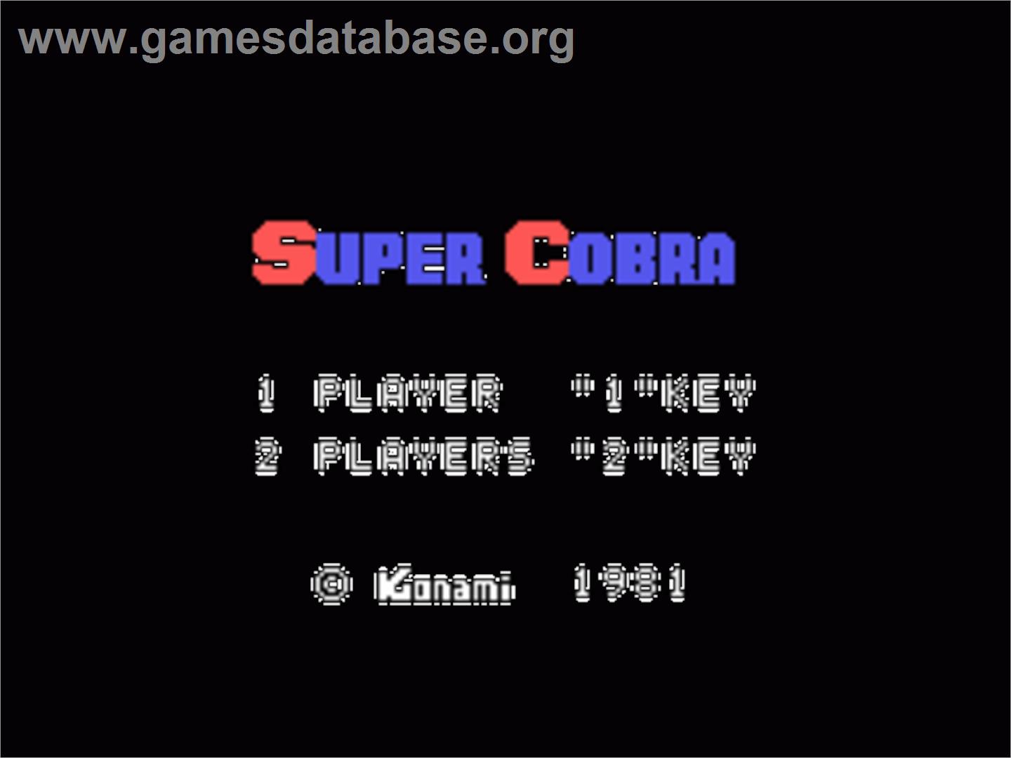 Super Cobra - Sord M5 - Artwork - Title Screen
