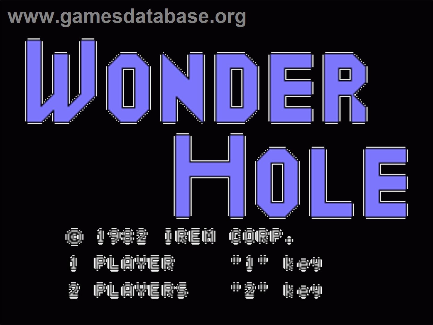 Wonder Hole - Sord M5 - Artwork - Title Screen