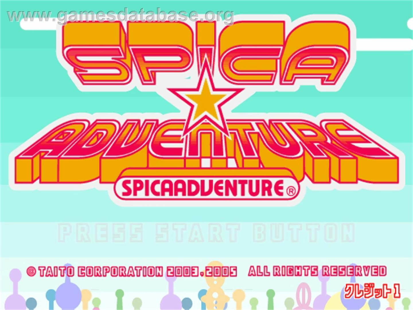 Spica Adventure - Taito Type X - Artwork - Title Screen