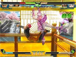 In game image of KOF - Maximum Impact Regulation A on the Taito Type X2.