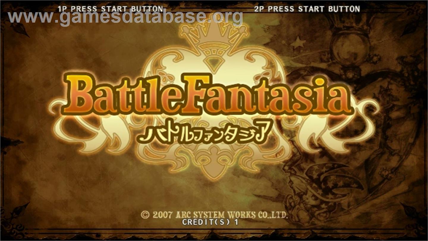 Battle Fantasia - Taito Type X2 - Artwork - Title Screen
