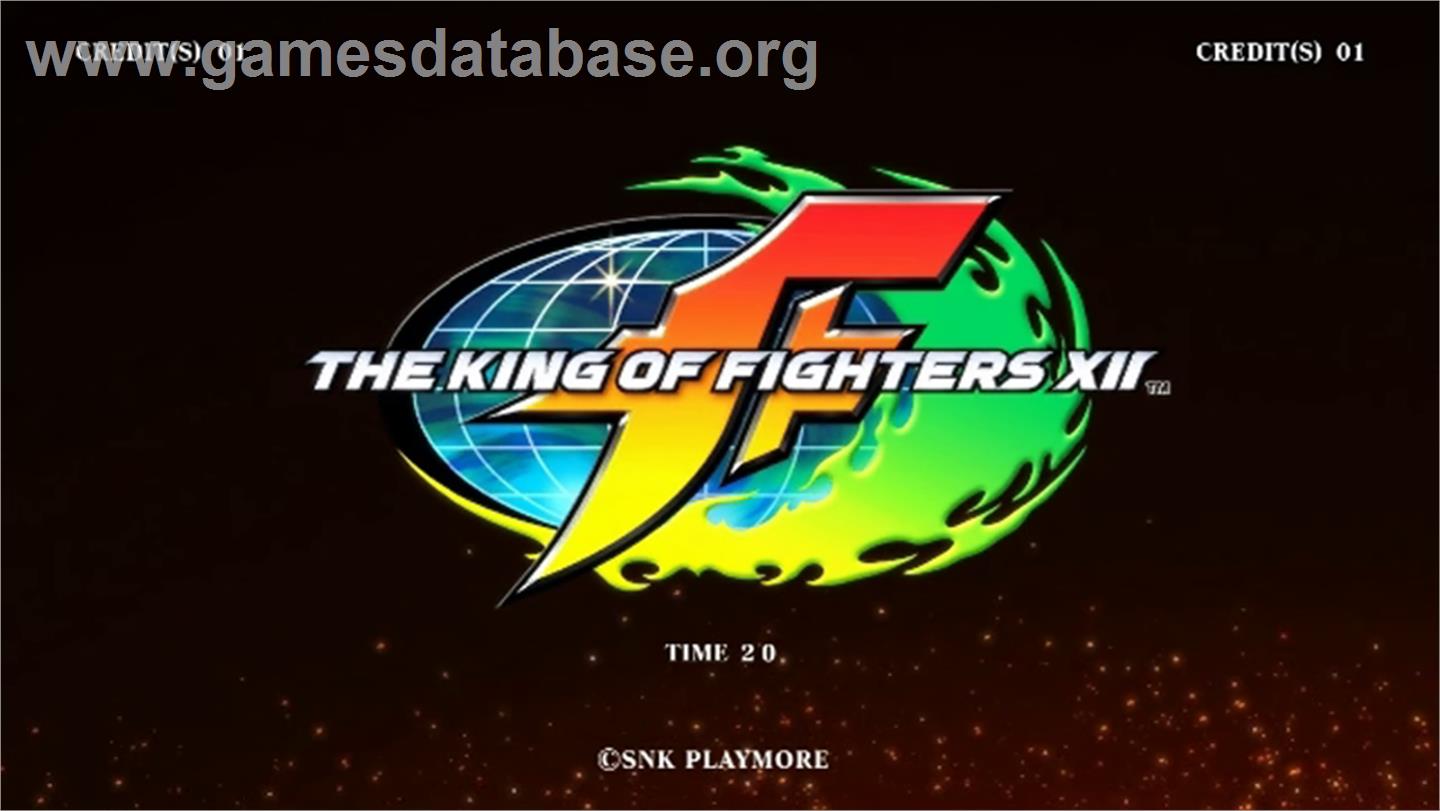 King of Fighters XII, The - Taito Type X2 - Artwork - Title Screen