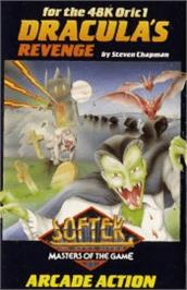 Box cover for Dracula's Revenge on the Tangerine Oric.