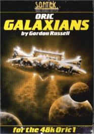 Box cover for Galaxians on the Tangerine Oric.