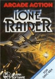 Box cover for Lone Raider on the Tangerine Oric.