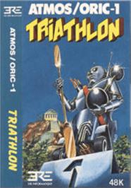Box cover for Triathlon on the Tangerine Oric.