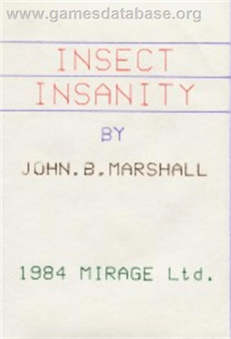 Insect Insanity - Tangerine Oric - Artwork - Box