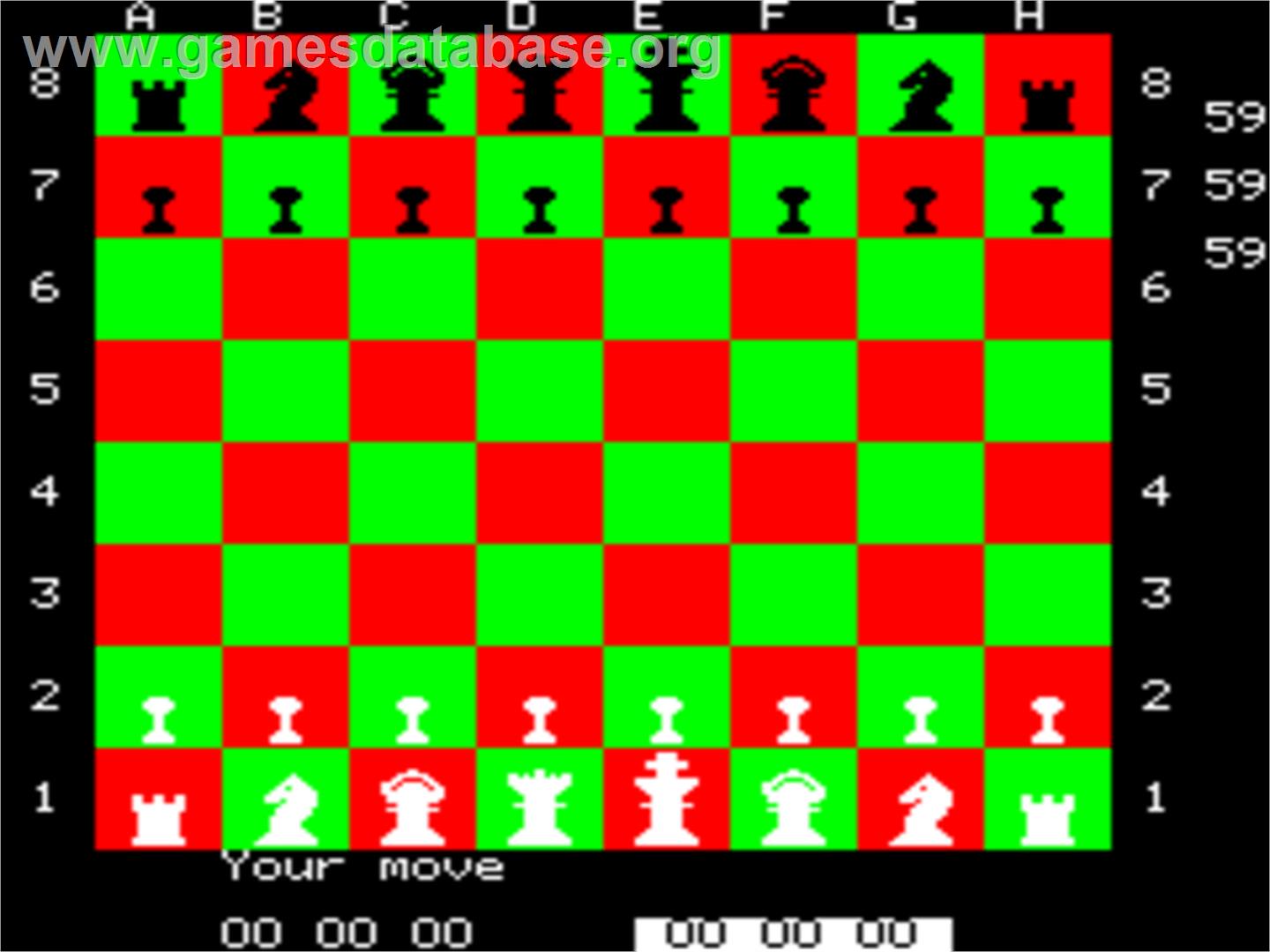 Chess 3.48 - Tangerine Oric - Artwork - In Game