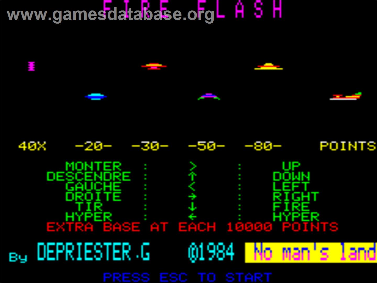 Fire Flash - Tangerine Oric - Artwork - In Game