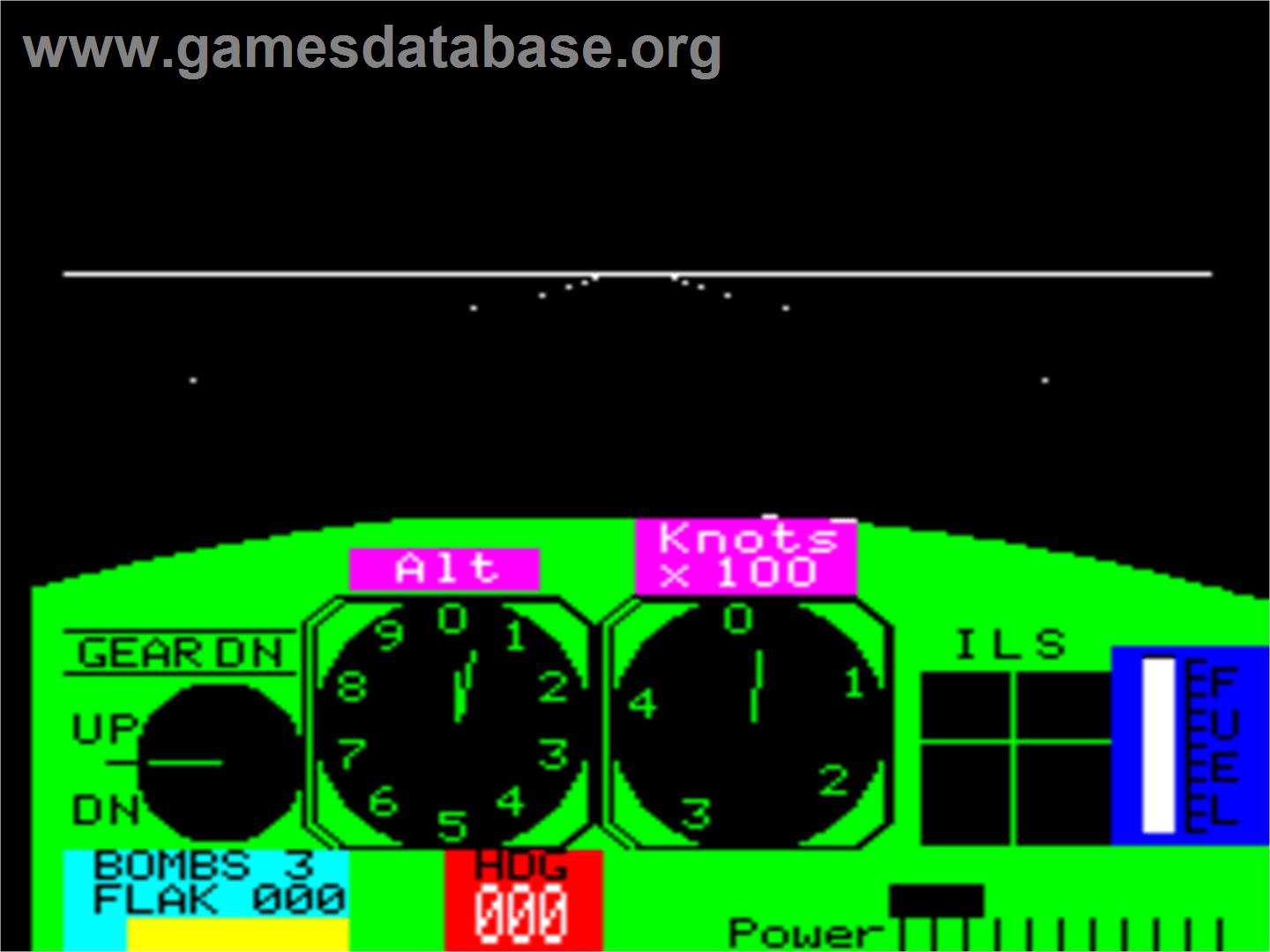 Flight Simulator - Tangerine Oric - Artwork - In Game