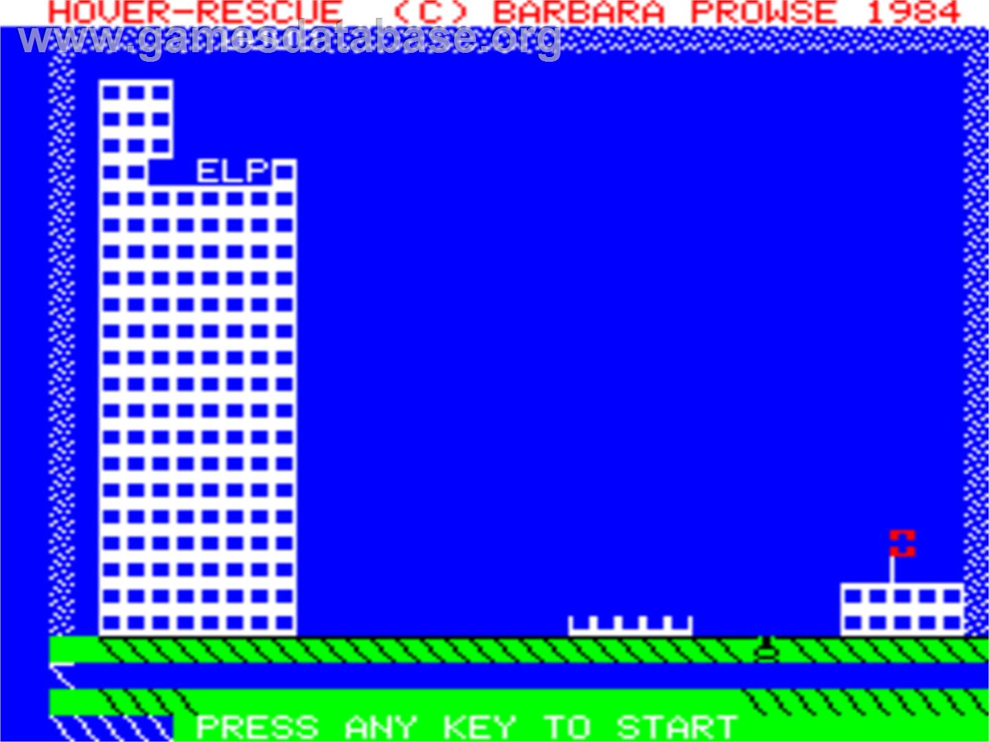 Hover Rescue - Tangerine Oric - Artwork - In Game