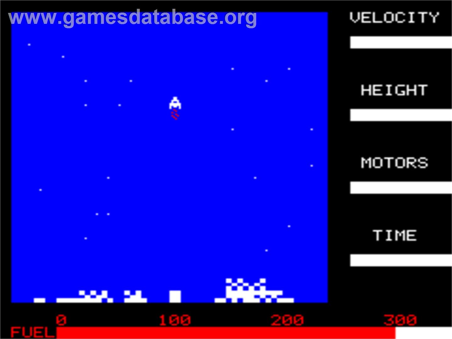 Lunar Lander - Tangerine Oric - Artwork - In Game