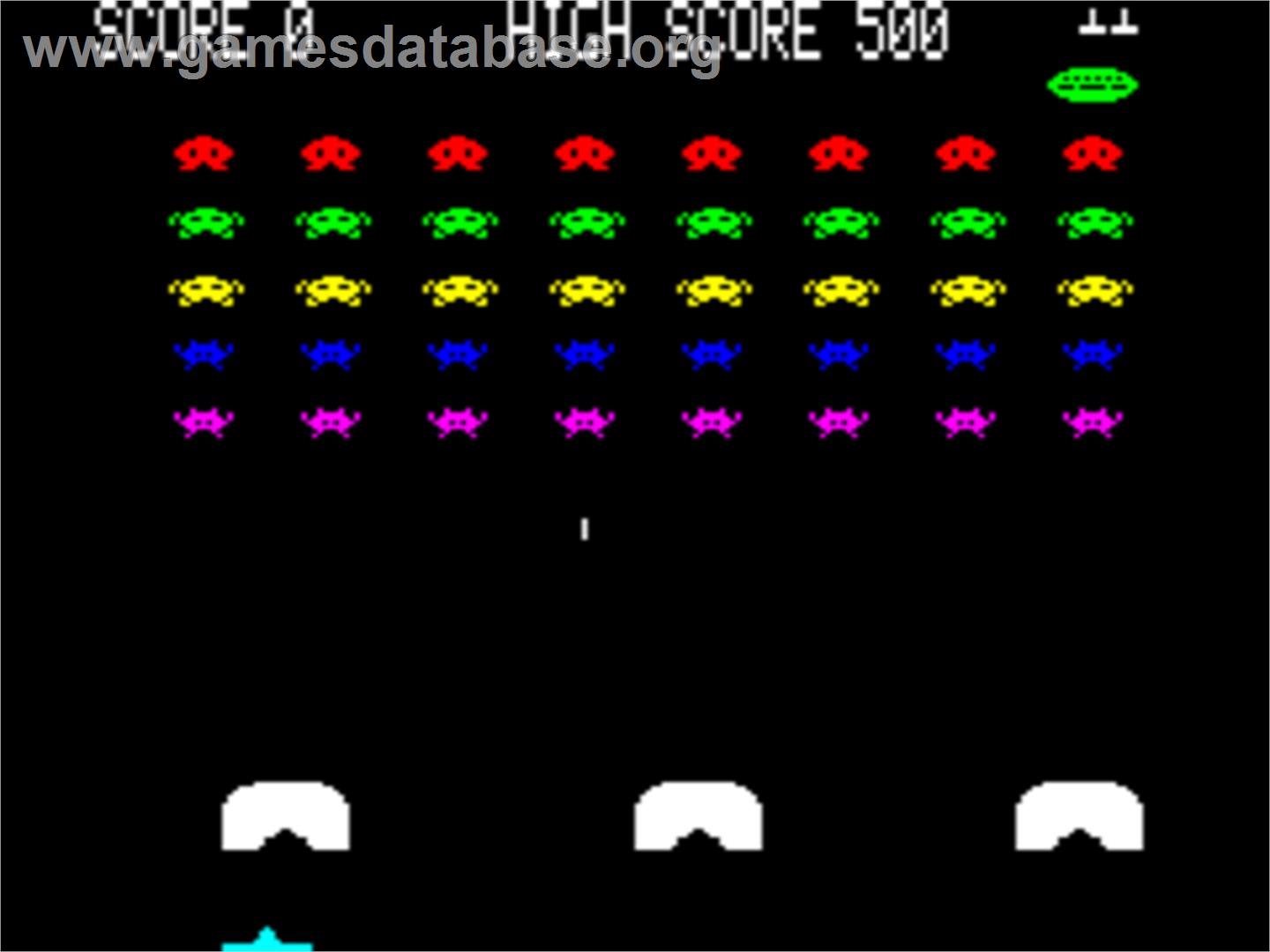 Oric Invaders - Tangerine Oric - Artwork - In Game