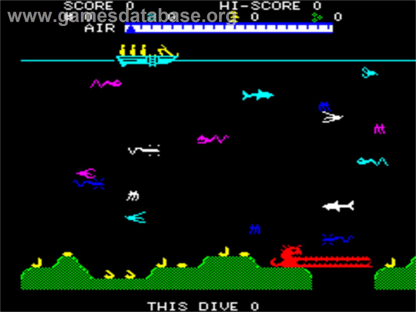 Scuba Dive - Tangerine Oric - Artwork - In Game