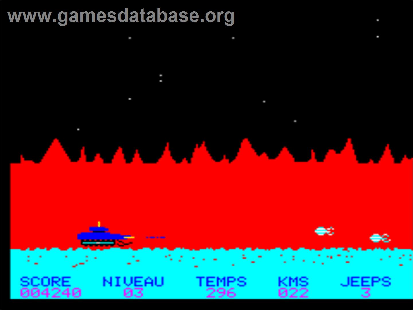 Super Jeep - Tangerine Oric - Artwork - In Game