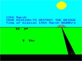 Title screen of Paras on the Tangerine Oric.