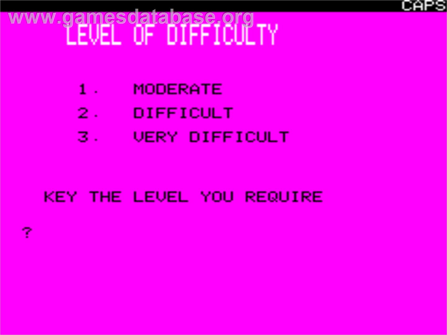 Airline - Tangerine Oric - Artwork - Title Screen