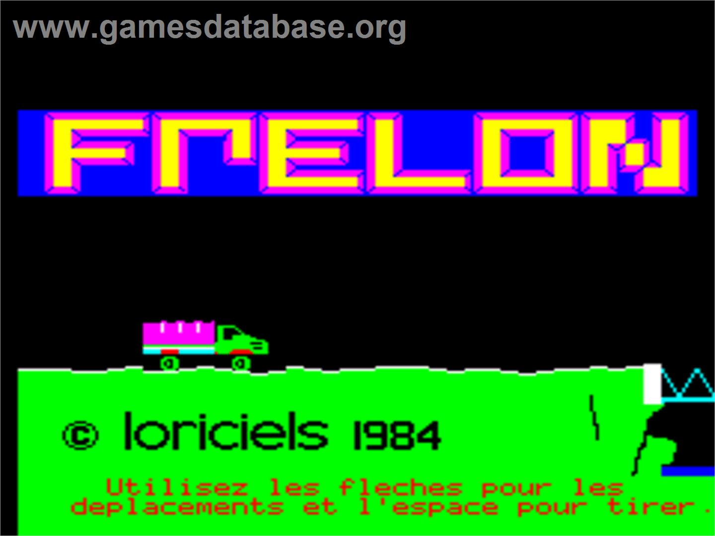 Frelon - Tangerine Oric - Artwork - Title Screen