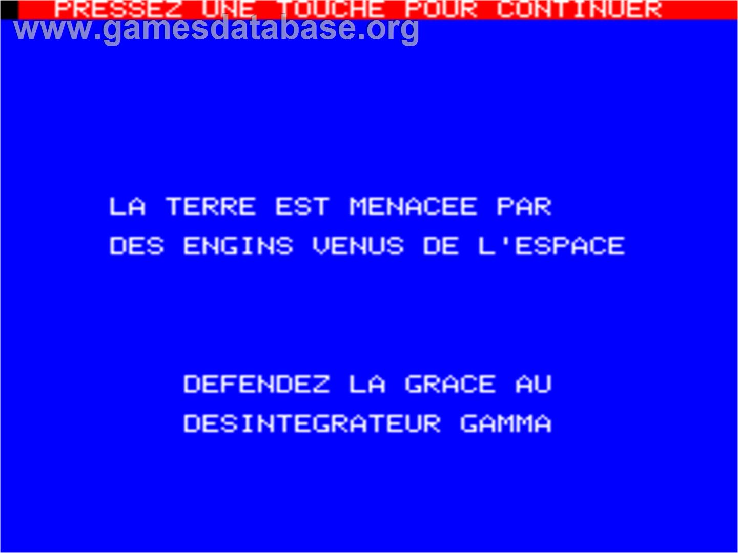 Invasion - Tangerine Oric - Artwork - Title Screen