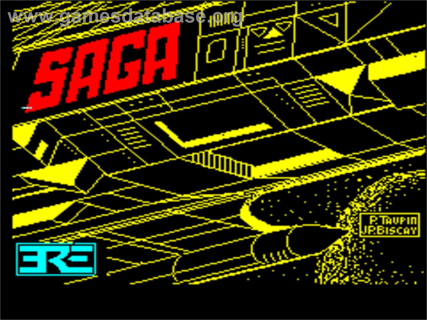 Saga - Tangerine Oric - Artwork - Title Screen