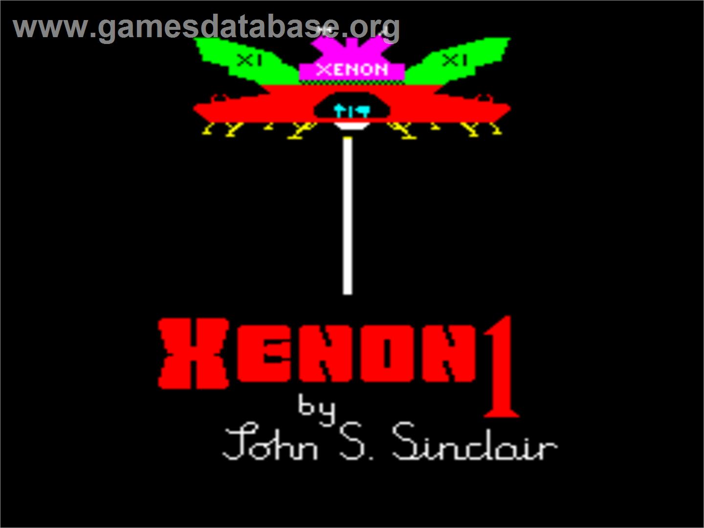 Xenon 1 - Tangerine Oric - Artwork - Title Screen