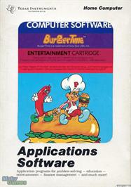 Box cover for Burgertime on the Texas Instruments TI 99/4A.