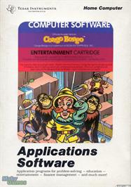 Box cover for Congo Bongo on the Texas Instruments TI 99/4A.