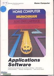 Box cover for MunchMan on the Texas Instruments TI 99/4A.