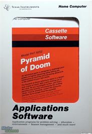 Box cover for Pyramid of Doom on the Texas Instruments TI 99/4A.