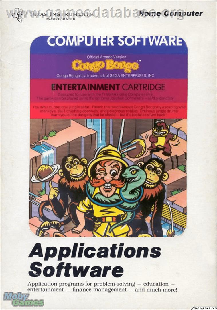 Congo Bongo - Texas Instruments TI 99/4A - Artwork - Box