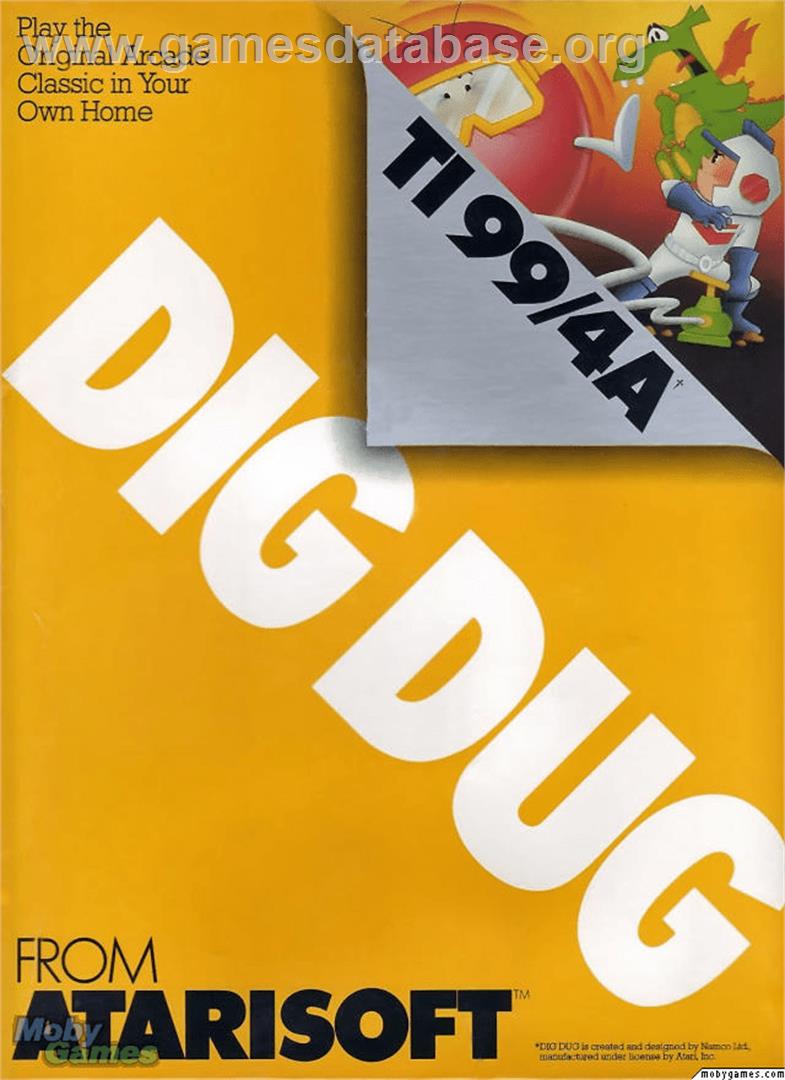 Dig Dug - Texas Instruments TI 99/4A - Artwork - Box